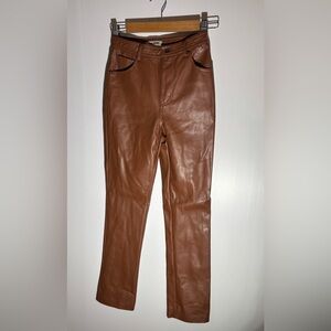 Steve Madden  Women's Brown Leather Jeans